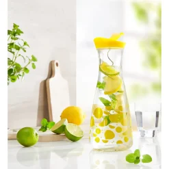 Die moderne Hausfrau Glaskaraffe „Zitrone“, 1 l