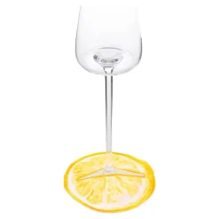 Die moderne Hausfrau Glasuntersetzer „Zitrone“, 4 Stück