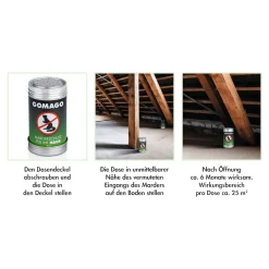 Die moderne Hausfrau GOMAGO Mardervergrämung Haus 2er Set (2x70g)