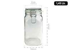 Die moderne Hausfrau Gothika Vorratsglas-Set mit Deckel, Glas 7 x Einmachglas