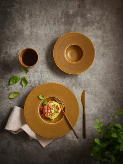 Die moderne Hausfrau Gourmetteller, Porzellan Grumpy