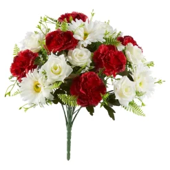 Die moderne Hausfrau Grabstrauß "Nelken"