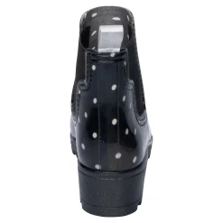 Damen Die moderne Hausfrau Gummistiefelette „Punkte“ 2 in 1