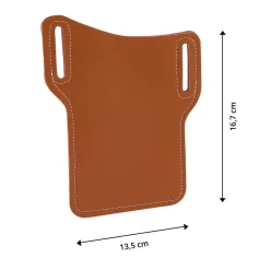 Damen Die moderne Hausfrau Handy-Gürteltasche braun