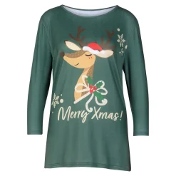 Damen Die moderne Hausfrau Haus- und Schlafanzug „Rentier Renate“, 2-teilig