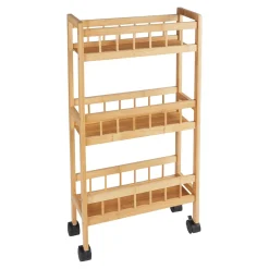 Die moderne Hausfrau Haushalts-Rollwagen "Bambus"