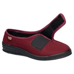 Damen Die moderne Hausfrau Hausschuh mit Klettverschluss 