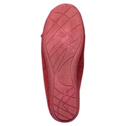 Damen Die moderne Hausfrau ﻿Hausschuh-Ballerina „Bärbel“ rot