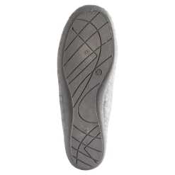 Damen Die moderne Hausfrau ﻿Hausschuh-Ballerina „Bärbel“ grau