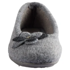 Damen Die moderne Hausfrau ﻿Hausschuh-Ballerina „Bärbel“ grau