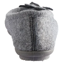 Damen Die moderne Hausfrau ﻿Hausschuh-Ballerina „Bärbel“ grau