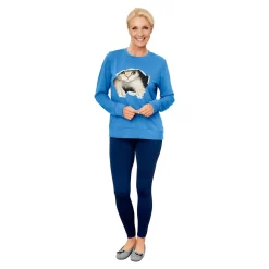 Damen Die moderne Hausfrau ﻿Hausschuh-Ballerina „Bärbel“ grau