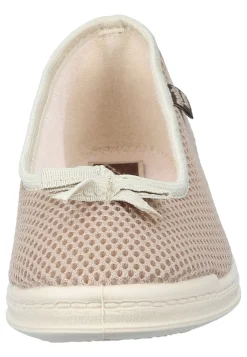 Damen Die moderne Hausfrau Hausschuhe beige