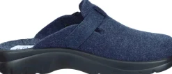 Herren Die moderne Hausfrau Hausschuhe blau