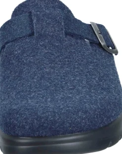 Herren Die moderne Hausfrau Hausschuhe blau