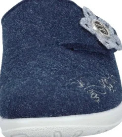 Damen Die moderne Hausfrau Hausschuhe blau