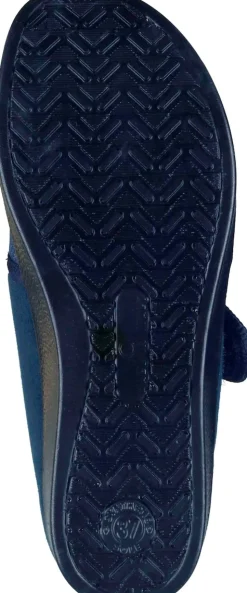 Damen Die moderne Hausfrau Hausschuhe blau