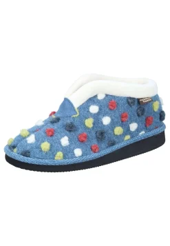 Damen Die moderne Hausfrau Hausschuhe blau