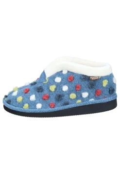 Damen Die moderne Hausfrau Hausschuhe blau