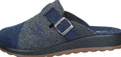 Herren Die moderne Hausfrau Hausschuhe blau