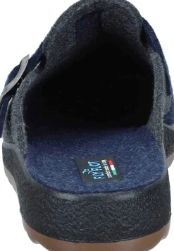 Herren Die moderne Hausfrau Hausschuhe blau