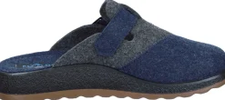 Herren Die moderne Hausfrau Hausschuhe blau