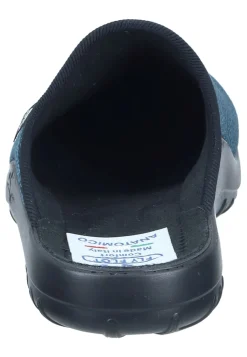 Herren Die moderne Hausfrau Hausschuhe blau