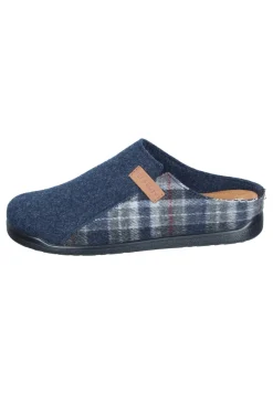 Herren Die moderne Hausfrau Hausschuhe blau