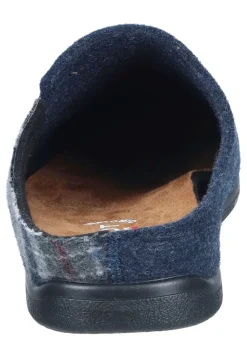 Herren Die moderne Hausfrau Hausschuhe blau