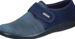 Herren Die moderne Hausfrau Hausschuhe blau