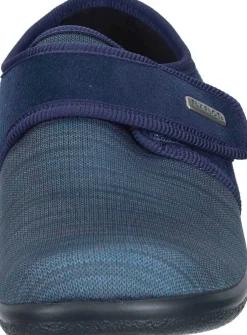 Herren Die moderne Hausfrau Hausschuhe blau