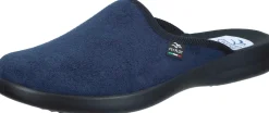 Herren Die moderne Hausfrau Hausschuhe blau