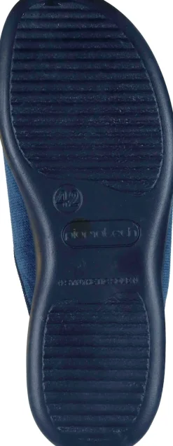 Herren Die moderne Hausfrau Hausschuhe blau
