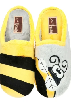 Damen Die moderne Hausfrau Hausschuhe gelb