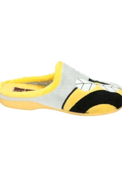 Damen Die moderne Hausfrau Hausschuhe gelb