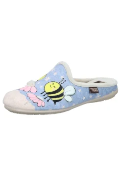 Damen Die moderne Hausfrau Hausschuhe hellblau