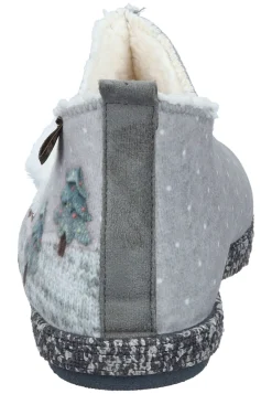 Damen Die moderne Hausfrau Hausschuhe hellgrau