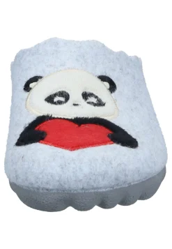 Damen Die moderne Hausfrau Hausschuhe hellgrau