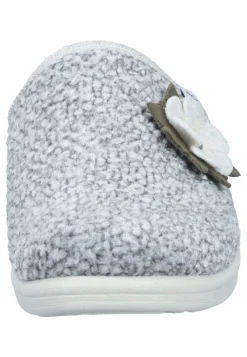 Damen Die moderne Hausfrau Hausschuhe hellgrau