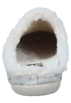 Damen Die moderne Hausfrau Hausschuhe hellgrau