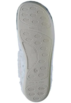 Damen Die moderne Hausfrau Hausschuhe hellgrau