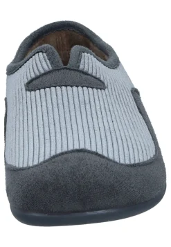 Herren Die moderne Hausfrau Hausschuhe hellgrau