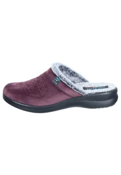 Damen Die moderne Hausfrau Hausschuhe pflaume