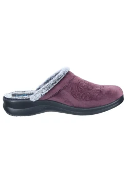 Damen Die moderne Hausfrau Hausschuhe pflaume