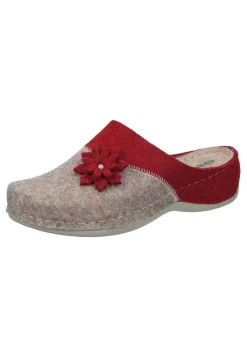 Damen Die moderne Hausfrau Hausschuhe rot