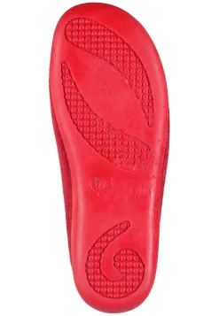 Damen Die moderne Hausfrau Hausschuhe rot