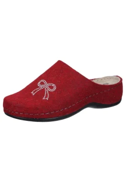 Damen Die moderne Hausfrau Hausschuhe rot