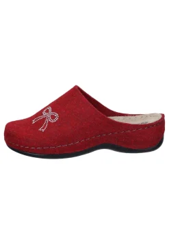 Damen Die moderne Hausfrau Hausschuhe rot