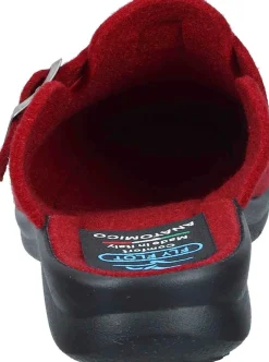 Damen Die moderne Hausfrau Hausschuhe rot