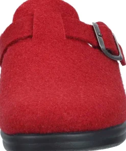 Damen Die moderne Hausfrau Hausschuhe rot